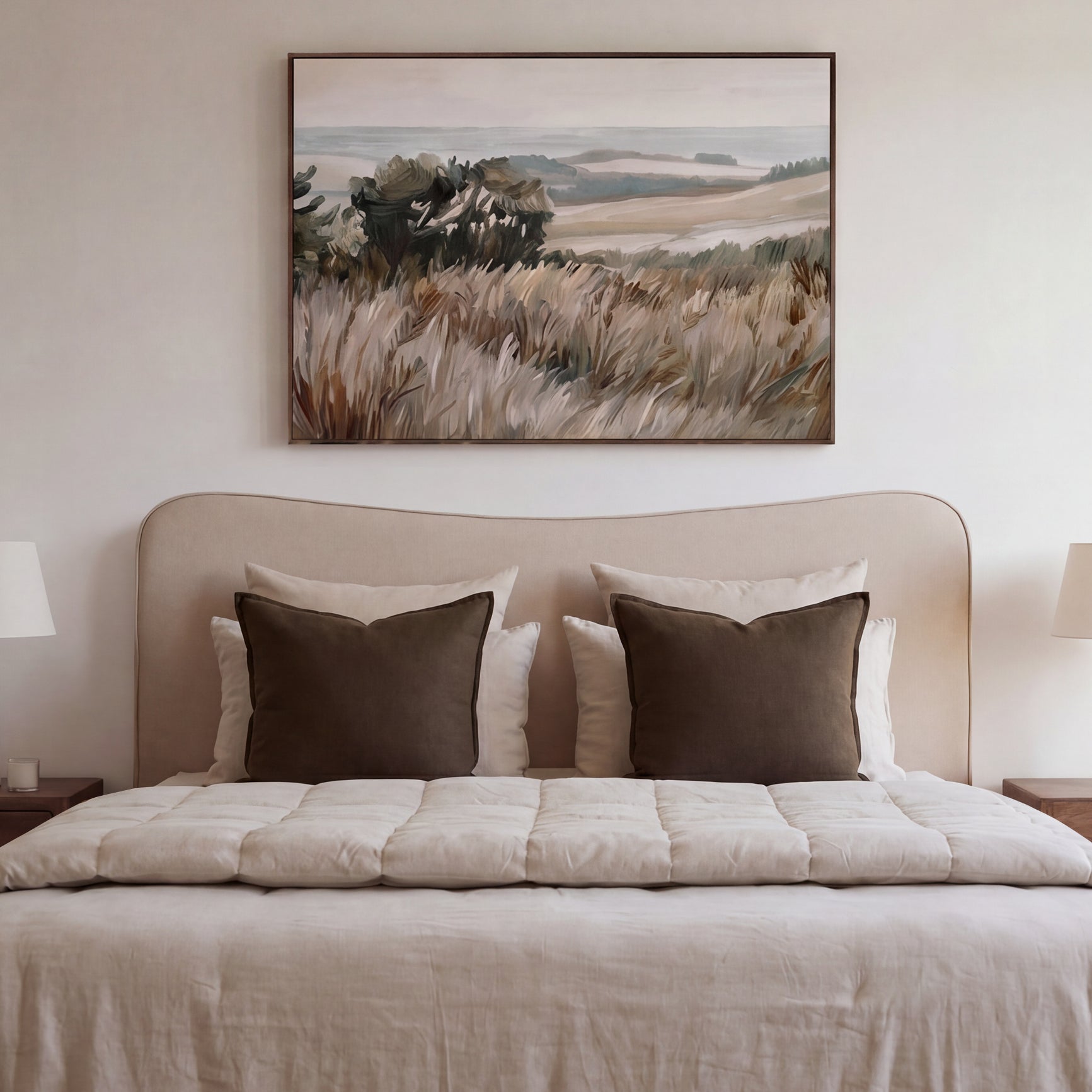 Harper Headboard Large/Super King – Beige