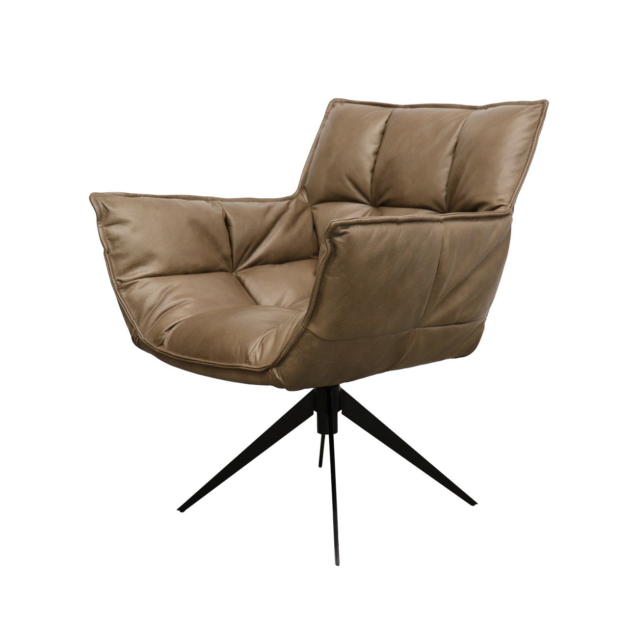 Memphis Swivel Armchair – Brown
